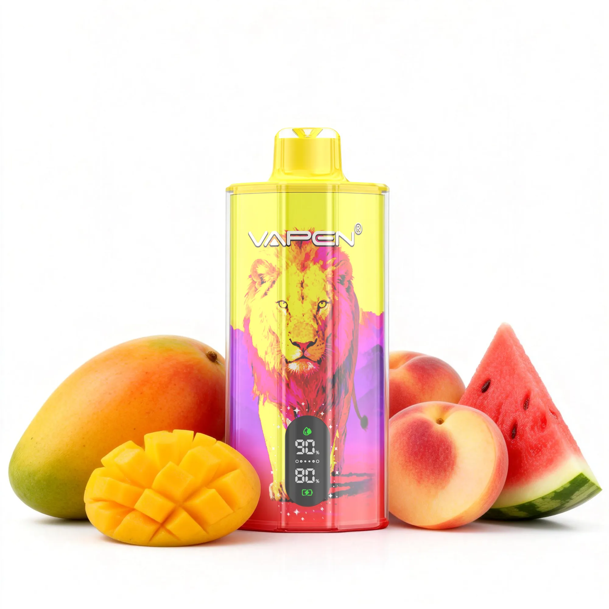 vapen-aura-mango-peach-watermelon-fruit VAPEN AURA 100K - Mango Brzoskwinia Arbuz - obrazek 1