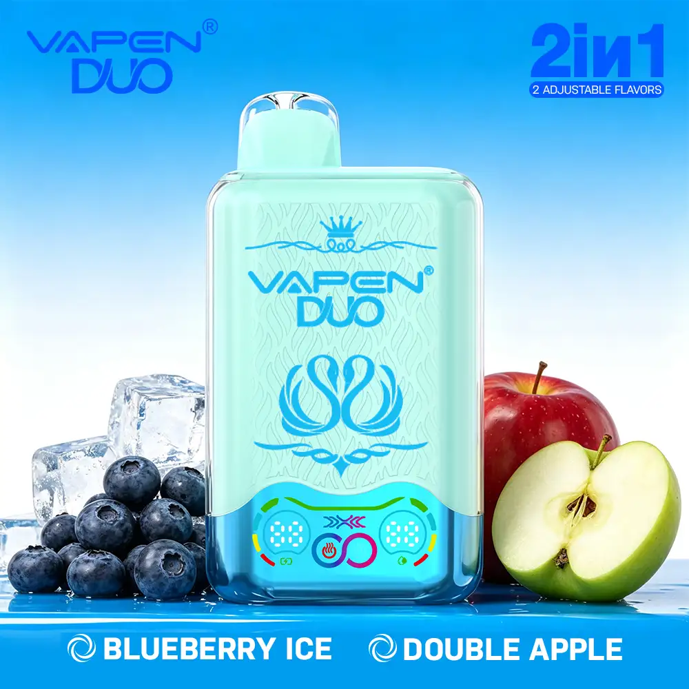 vapen-duo-blueberry-ice-double-apple-H2 VAPEN DUO 40K Puffs – Jagoda Ice & Podwójne Jabłko - obrazek 1