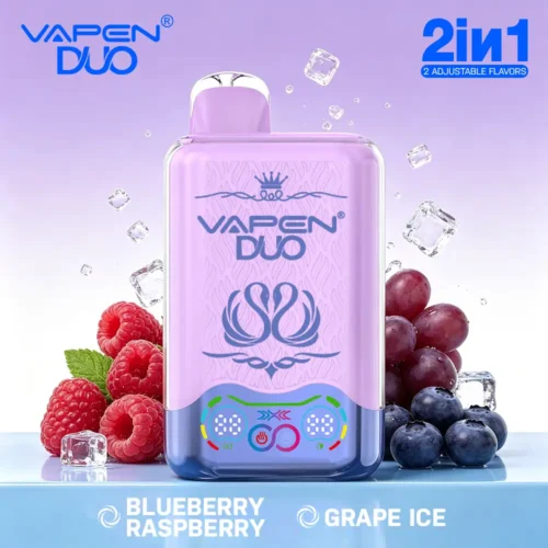 VAPEN DUO 40K Puffs – Jagoda Malina & Winogrono Ice