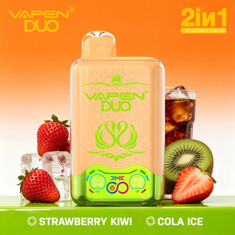 vapen-duo-strawberry-kiwi-cola-ice-H2 VAPEN DUO 40K Puffs – Truskawka Kiwi & Cola Ice - obrazek 1