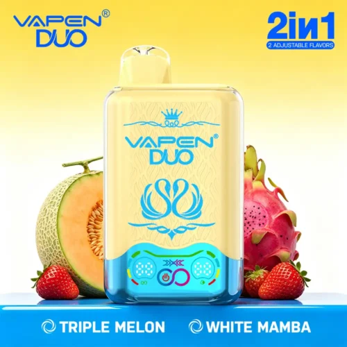 VAPEN DUO 40K Puffs – Potrójny Melon & Biała Mamba