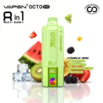 VAPEN OCTO 160K Puffs - Arbuz Ice + Truskawka Kiwi + Kiwi Marakuja Guawa + Blue Razz Ice